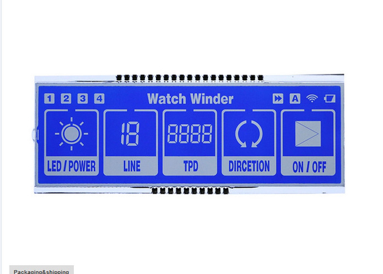 TN 6-Uhr-monochromes transflektives benutzerdefiniertes LCD-Display für Instrumente