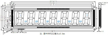 Der Serien-7 des Segment-STN LCD Stellen-Transmissive Polarisator-Modus Anzeigen-des Modul-7