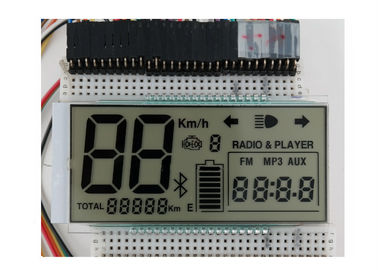 7 einfarbige LCD Anzeige der Segment-HTN für Instrument mit Zebra-Verbindungsstück