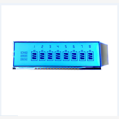 Kundenspezifische Flüssigkristallanzeige, Segment-LCD-Anzeige der Ziffer 7 für Messgerät