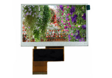 Kundenspezifische transparente 4,3 TFT LCD Anzeige, 480 * 272 Punkt TFT-Farbbildschirm mit 24 Bit