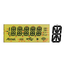 Transparentes LCD Anzeigen-Modul 14 Segment LCD Transflective funktionierender Temp -30-+80℃