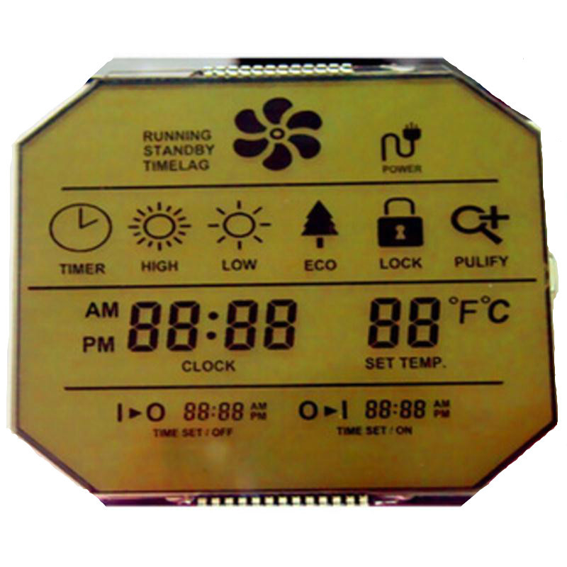 5-stellige 7-Segment-LCD-Anzeige, VA-Farb-LCD-Anzeige für Auto-Geschwindigkeitsmesser