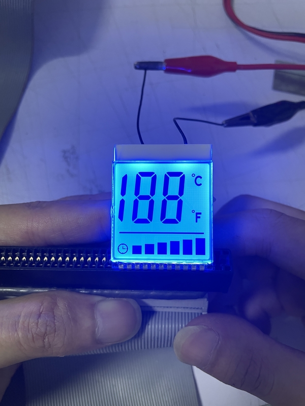 Positives Zifferbildschirm FSTN 6 O Clock benutzerdefiniertes Transmissiv-LCD-Display TN-Lcd-Modul