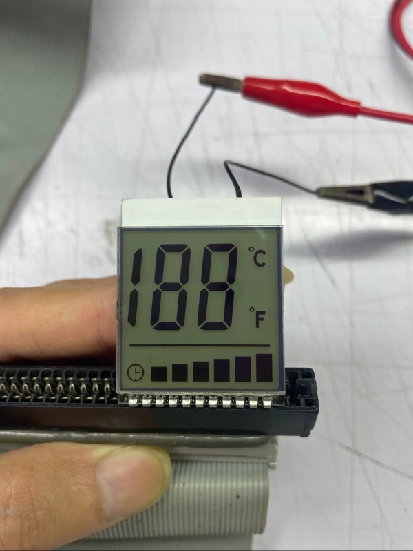 Positives Zifferbildschirm FSTN 6 O Clock benutzerdefiniertes Transmissiv-LCD-Display TN-Lcd-Modul