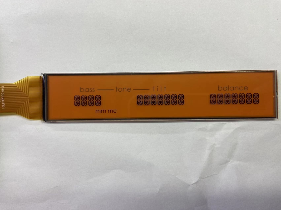 Positive Matrix HTN-LCD-Display Monochrom 7 Segmente Übertragbare Grafik-LCD-Bildschirm für Audio