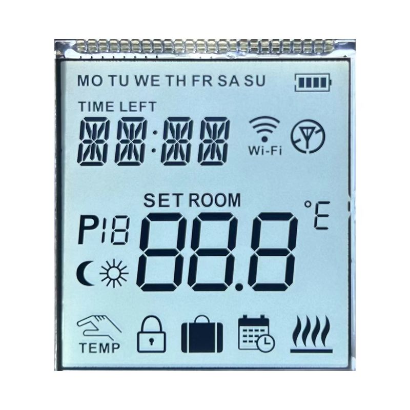 4.2 V Positiver HTN 12 O' CLOCK Transflexions-Temperaturregelungs-Segment-Code-Bildschirm
