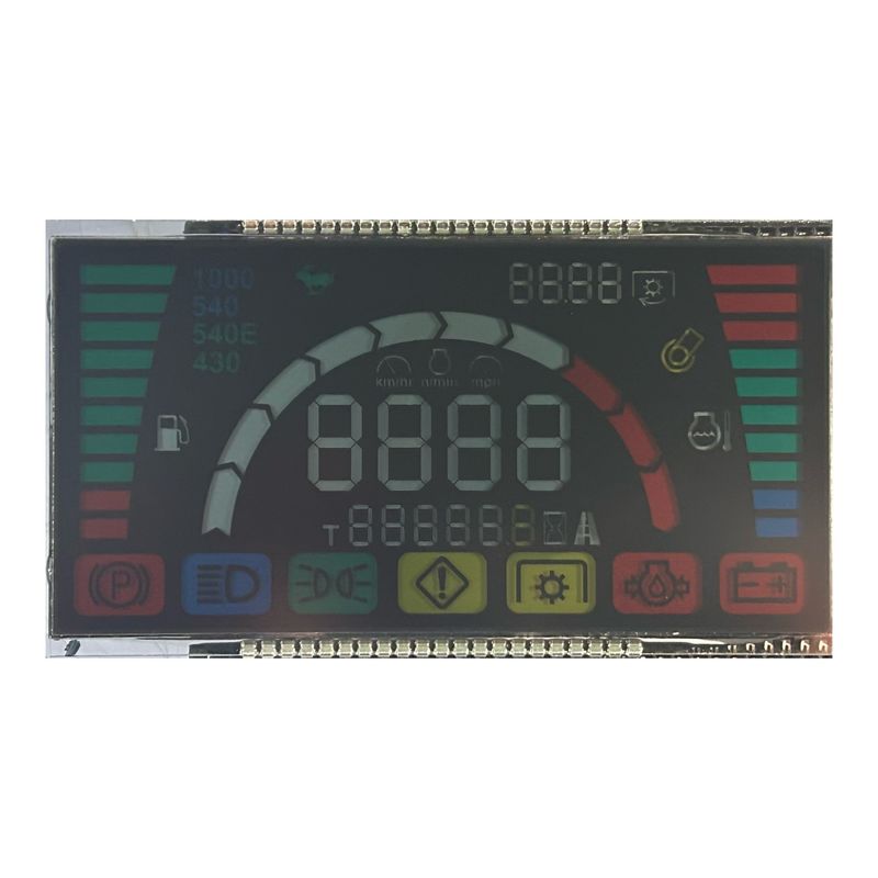 6 O' CLOCK Negatives reflektiertes LCD-Display mit Hintergrundbeleuchtung für die Stromversorgung