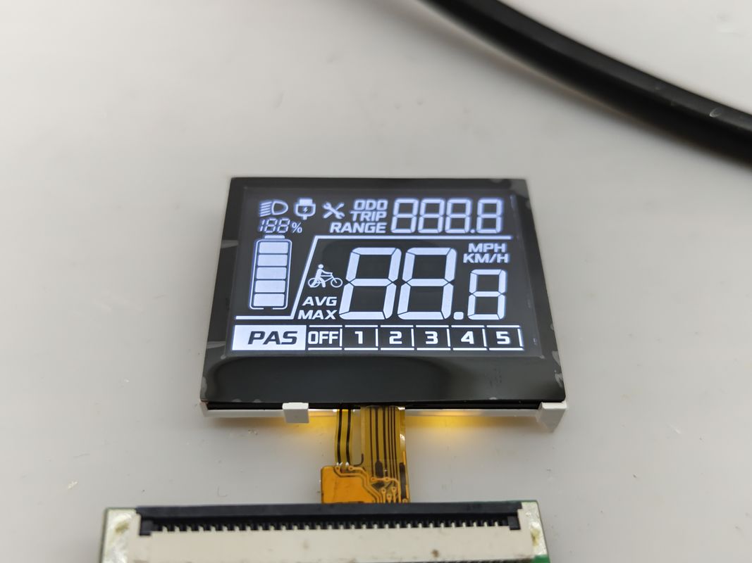Fabrikverkäufe 7 Segment VA COG LCD Modul angepasst Negativ für Elektrofahrräder