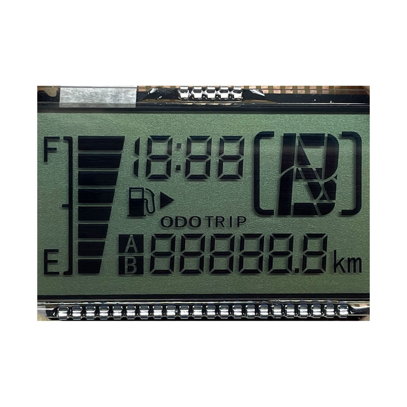 Hochwertiges Custom HTN-LCD-Display Acht-Form-Monochrom 7-Segment-Grafik-LCD-Bildschirm für Motorrad-Instrumente