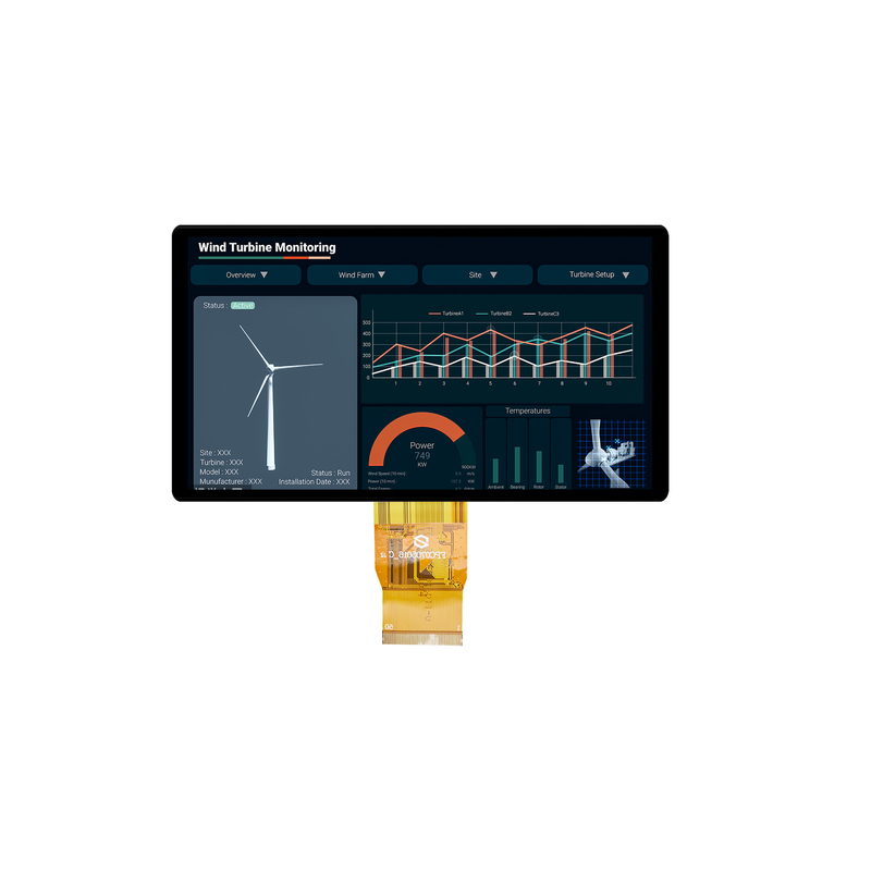 Kundenspezifisches 5-Zoll- und 7-Zoll-TFT-LCD-Modul-Display für industrielle Anwendungen | TFT-Bildschirm mit hoher Helligkeit