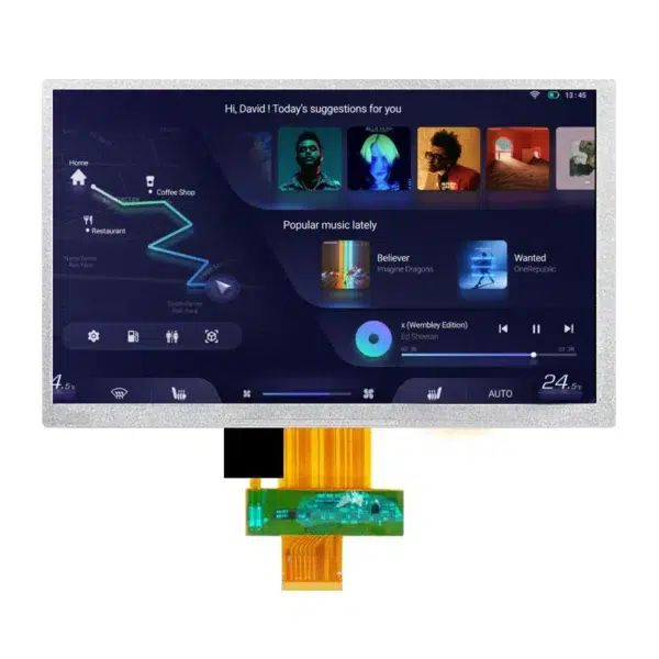 Kundenspezifisches TFT-Displaymodul mit Touch RGB/LVDS-Schnittstelle 7-Zoll-LCD-Panel OEM ODM-Unterstützung 7-Zoll-Display