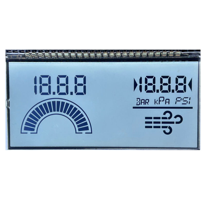 Benutzerdefinierte ROHS -konforme HTN -Segment LCD 7 Segment LCD -Display für die industrielle Kontrolle