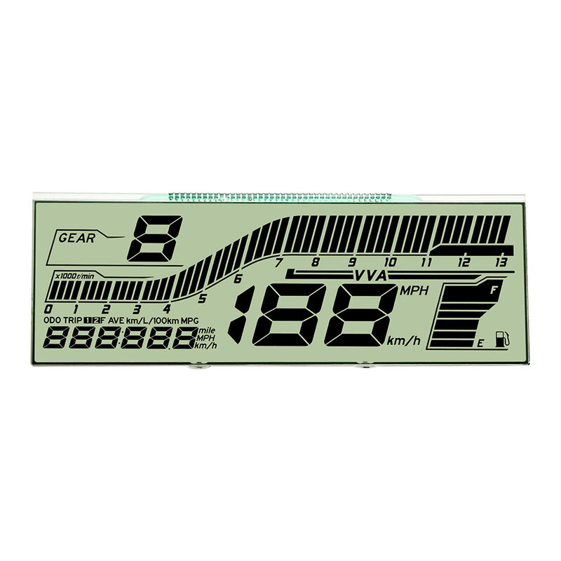 LCD-Display für Armaturenbrett-Tachometer, Custom Htn, transparentes LCD-Display für Auto/Kilometerzähler/Tachometer