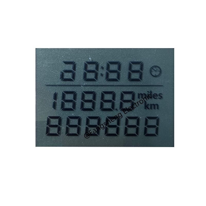 Benutzerdefinierter LCD-Bildschirm für Motorräder, TN-LCD-Heißsiegelanschluss, Tachometer-Segment, LCD-Display, OEM-Unterstützung