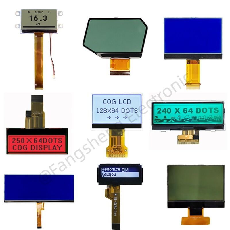 OEM COG LCD 128x64 192x64 240x128 COG LCD Factory ST7567 COG Display für industrielle Steuerung