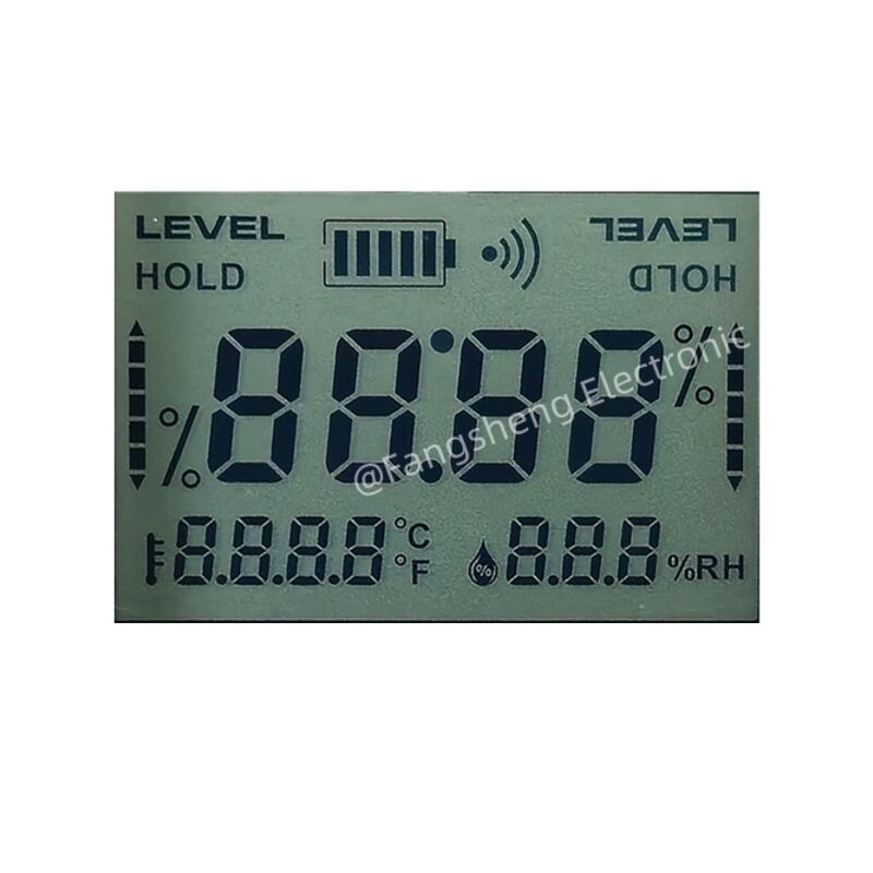 Benutzerdefiniertes TN-Positivsegment-LCD für Thermometer und Hygrometer Reflektierendes Positivsegment-LCD-Anzeigefeld TN STN FSTN Factory