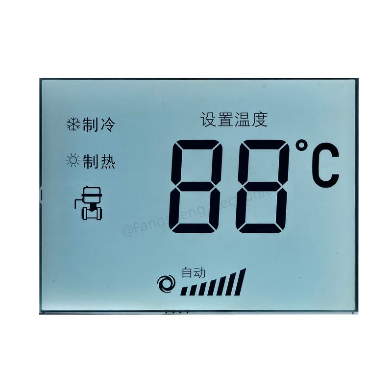 TN-Monochrom-LCD-Display-Lösungen für industrielle Informationsdisplays Thermostat-Monochrom-Segment-LCD-Display
