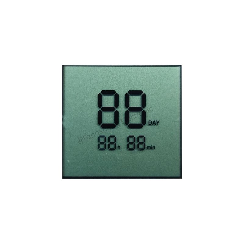 Kundenspezifisches TN-LCD, 2-stelliges 7-Segment-LCD-Display, reflektierend, positiv, LCD-Bildschirm für Timer