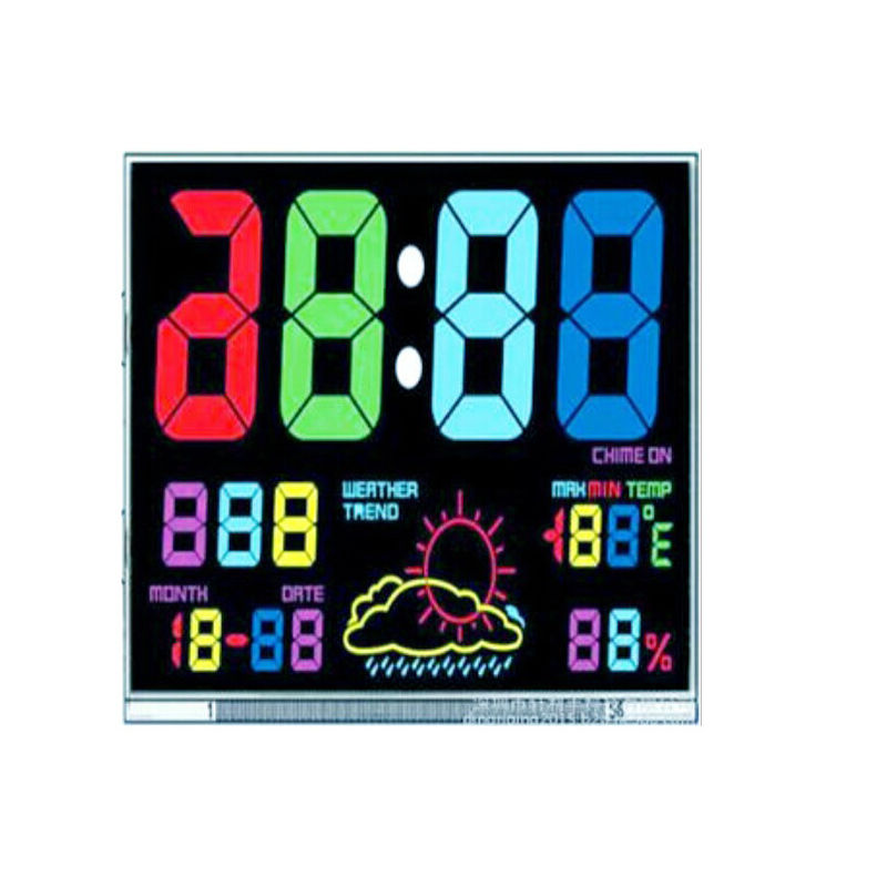Anzeige 7 Segment-VA LCD für medizinische Ausrüstung, Platte des Blutzucker-Meter-VA Lcd
