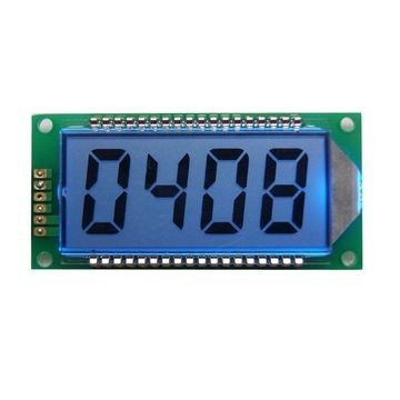 4 fertigen der Stellen-7 Anzeige Segment-der Farbeva LCD mit Seidendruck kundenspezifisch an