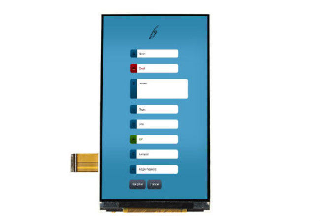 4,5 Zoll 540 * 960 IPS-Platte Lcd Mipi/Rgb mit Berührungseingabe Bildschirms TFT LCDs widerstrebende Schnittstelle optional