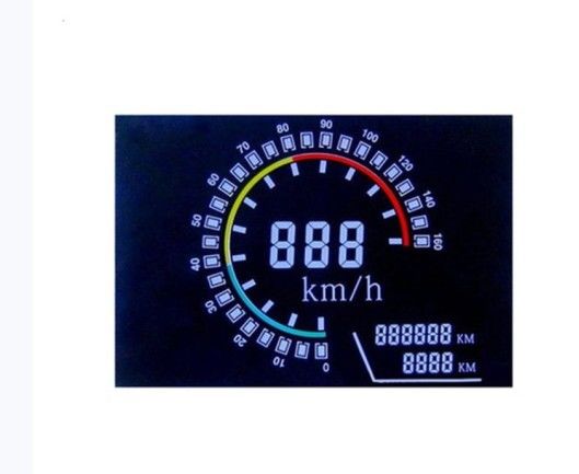 Anzeigen-Modul kundengebundene Segment Lcd-Anzeige VA Lcd, runder Lcd-Negativdarstellungs-Anzeigeschirm, Segment Lcd-Modul der Stellen-14