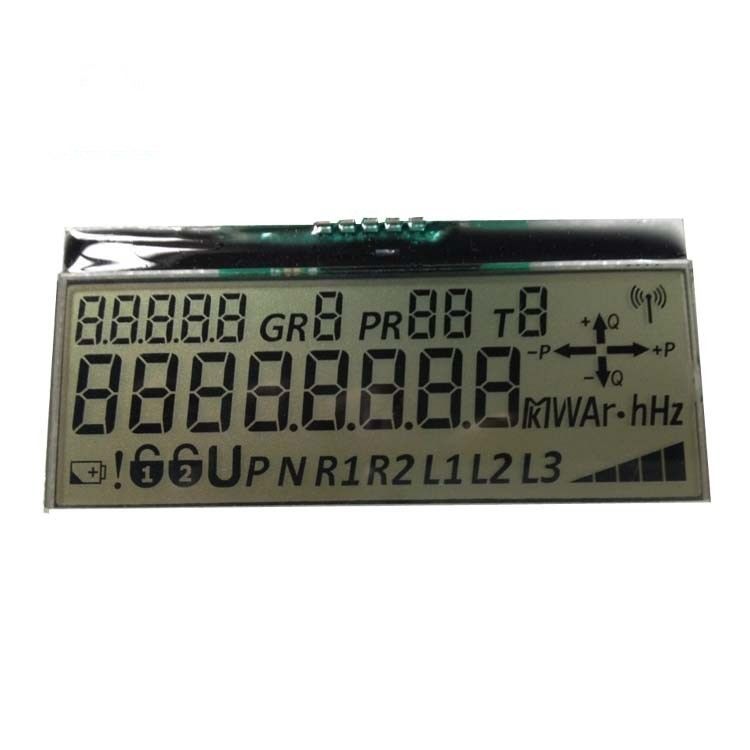 17 Segment der Stellen-7 kundenspezifisches Lcd-Modul, Metallpin Transflective Lcd Serienenergie-Meter des Anzeigen-Zahn-I2C