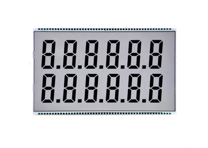 Anzeigen-kundenspezifischer Stelle Lcd 7 TN Lcd Segmentanzeige transparenter Lcd-Schirm einfarbige Lcd-Platte für Brennstoff-Armaturenbrett