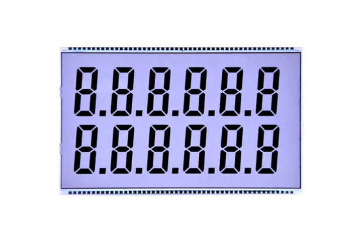 Anzeigen-kundenspezifischer Stelle Lcd 7 TN Lcd Segmentanzeige transparenter Lcd-Schirm einfarbige Lcd-Platte für Brennstoff-Armaturenbrett