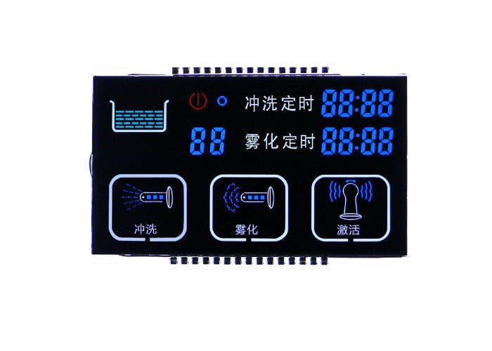 Pin-Schnittstelle hochauflösende des Lcd-Anzeigen-Modul-VA Segment Lcd-Anzeige Negativdarstellungs-der Platten-3.3V 7