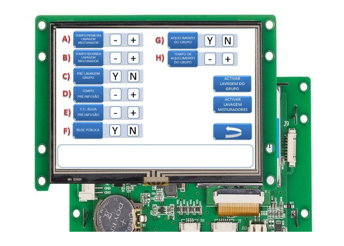 4,3 Zoll intelligente TFT LCD-Anzeige für PWB/numerischen LCD-Farbbildschirm
