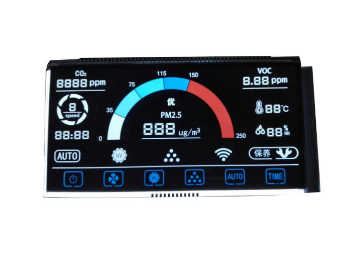 Kundenspezifisches VA Lcd der Bildschirm-14 Segment Lcd-Modul Segment Lcd-Modul-Negativdarstellungs-Stellen-7