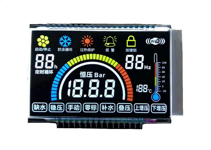 Kundenspezifisches VA Lcd der Bildschirm-14 Segment Lcd-Modul Segment Lcd-Modul-Negativdarstellungs-Stellen-7
