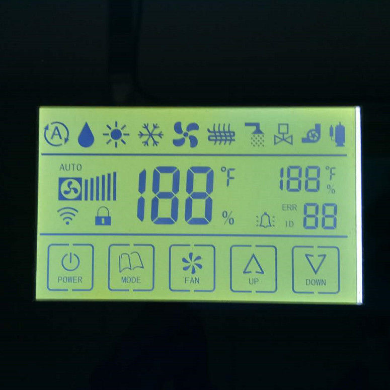 Segment Lcd fertigen FSTN-/TN-Lcd Anzeige, Zebra-Verbindungsstückc$trans-sendschreiben einfarbiges Lcd-Spiel für Wasserzähler kundenspezifisch an