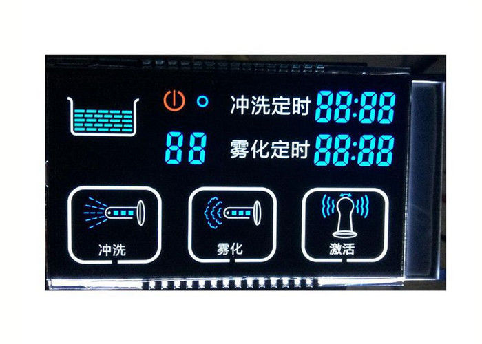 Negativer Lcd-Bildschirm hochauflösender Segment Lcd-Bildschirm des Lcd-Anzeigen-Modul-7 Schwarzweiss-Lcd-Modul