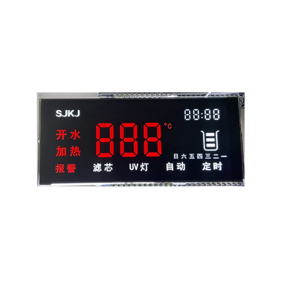 6-Uhr-kundenspezifischer LCD-Monitor, programmierbar, 3,3 V, 7 Segmente für Stromzähler