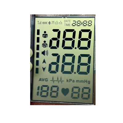 Reflektierende TN-LCD-Anzeige, LCD-Anzeige mit 7 Segmenten in Sondergröße