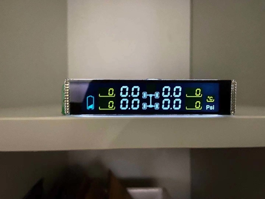 Negativstelliger DFSTN-LCD-Bildschirm, kundenspezifisches Übertragungsbildschirm, TN-Lcd-Modul für Reifendruckmessgerät