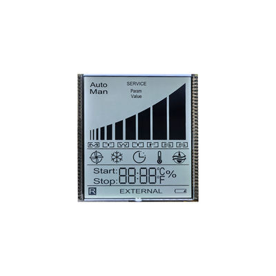 Fabrikmaßstab TN 7 Segment LCD-Display Monochrom Transmissivmodul Transparentes Zeichen für den Thermostat