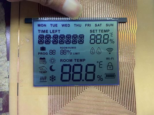 OEM FSTN LCD-Display Positivmodus Monochrom Grafik 12 Uhr Blickwinkel Für Thermostat