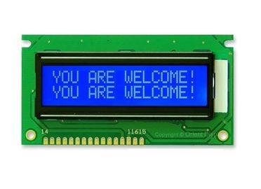 Transmissive graue Anzeige des Modus-STN LCD 16 x 2 Lcd Monitor-Modul mit Aufgabe 1/16