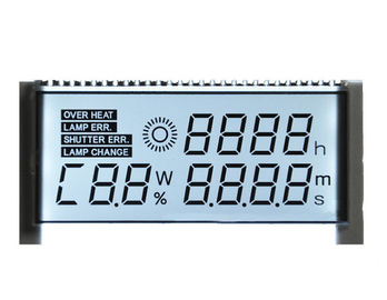 Kundenspezifisches Segment des Positiv-STN LCD der Anzeigen-sieben für die Armaturenbrett-Aufgabe 1/4, die Methode fährt