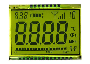 Ziffer 7 Segment TN Reflektierende LCD-Anzeige Benutzerdefinierte Größe für Messgerät 3,3V
