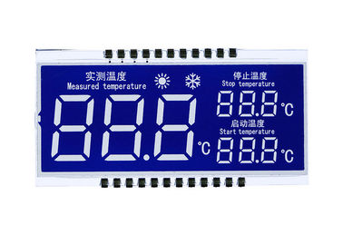 2,8 V HTN LCD Segment-hochauflösendes Weiß LED der Anzeigefeld-Gewohnheits-sieben
