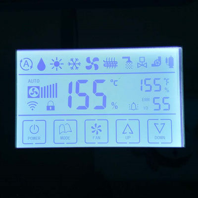 Segment Lcd fertigen FSTN-/TN-Lcd Anzeige, Zebra-Verbindungsstückc$trans-sendschreiben einfarbiges Lcd-Spiel für Wasserzähler kundenspezifisch an