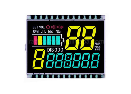 Kundenspezifisches VA Lcd der Bildschirm-14 Segment Lcd-Modul Segment Lcd-Modul-Negativdarstellungs-Stellen-7