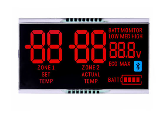 Negativer Lcd-Bildschirm hochauflösender Segment Lcd-Bildschirm des Lcd-Anzeigen-Modul-7 Schwarzweiss-Lcd-Modul