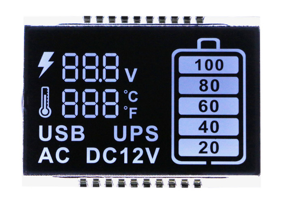 Pin Connector Monochromes LCD Schwarz-weiße Anzeige der Anzeigen-Sondergröße-VA