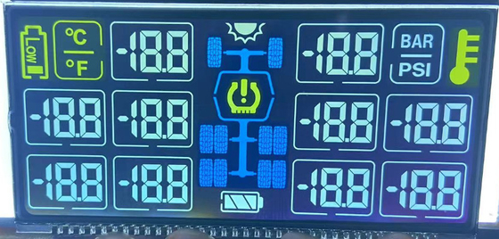 Kundenspezifisches schwarzes weißes Monochrom LCD DFSTN zeigen VA-Negativ für das angebrachte Fahrzeug an